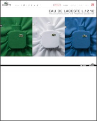 ラコステ（lacoste）ホームページ