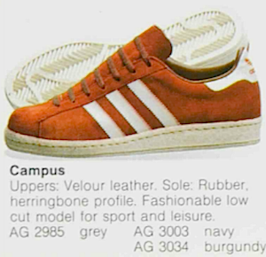 adidas campus 1983, catalogue in English