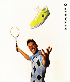 エアウォーク・ジムテニスの広告（AIR WALK JIM TENNIS ads）