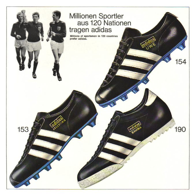 adidas Argentinia, UWE, and Samba (1968-1969)