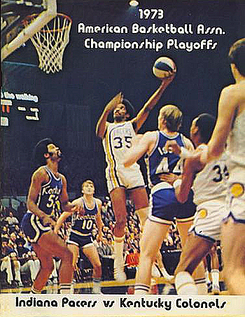 1972-1973 ABA Finals Program Indiana Pacers vs Kentucky Colonels