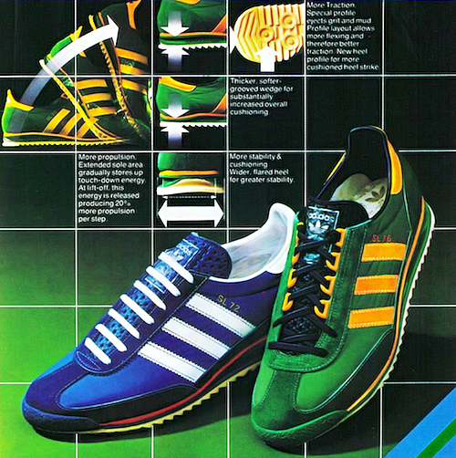 adidas SL 72 & 76 Magazine Print Advert (1978)