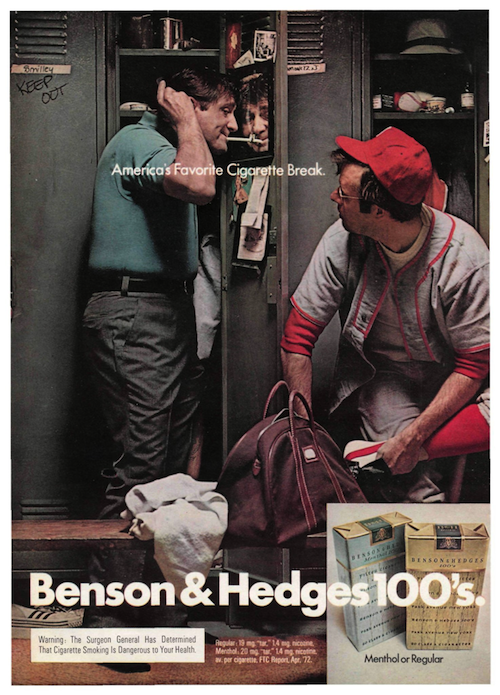 Benson & Hedges print ad (1972)