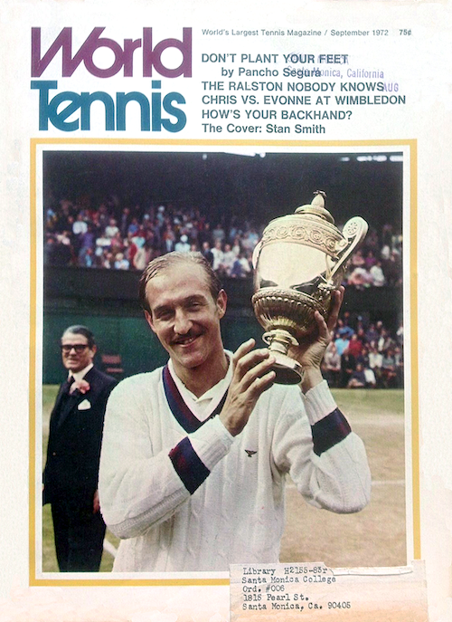 Stan Smith at World Tennis Magazine (Sept 1972) 