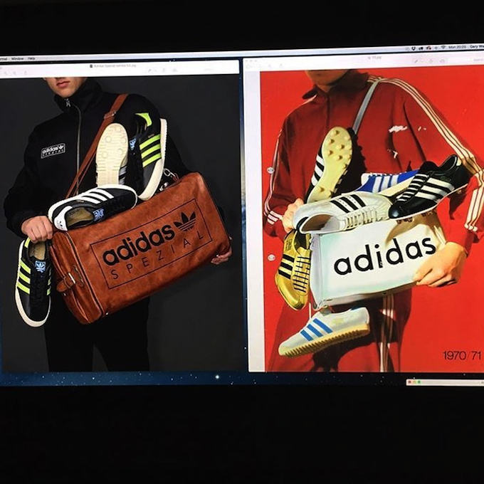 adidas Samba pack SPZL (2016) and adidas Catalogue (1970)